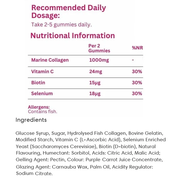 Коллаген Bioglan Beauty Collagen 60 Gummies Strawberry - Фото 2 Коллаген Bioglan Beauty Collagen 60 Gummies Strawberry - изображение 2