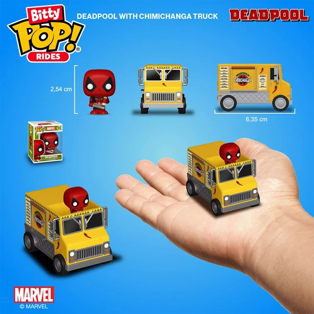 Набір фігурок Funko POP! Bitty Ride Марвел Дедпул і вантажівка чімічанги (83625) - изображение 3