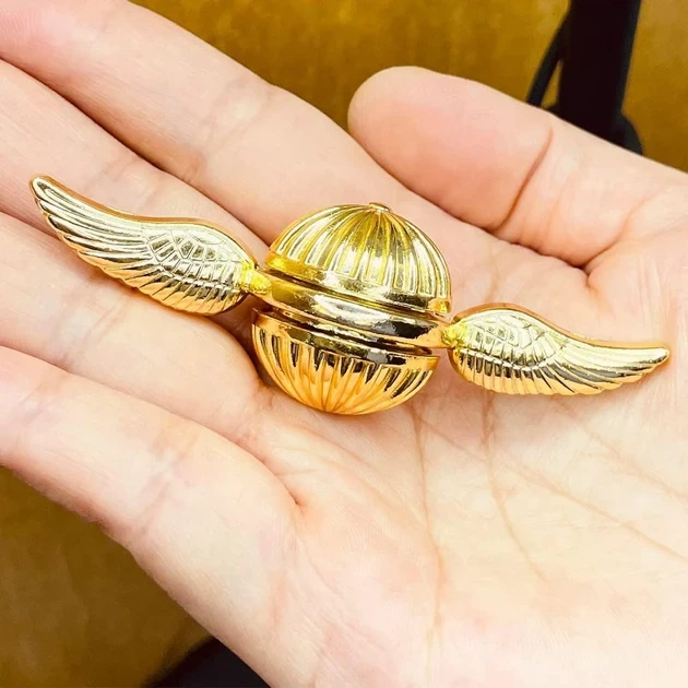 Игрушка антистресс спинер Snitch Гарри Пттер золотой (567) - Фото 7 Игрушка антистресс спинер Snitch Гарри Пттер золотой (567) - изображение 7