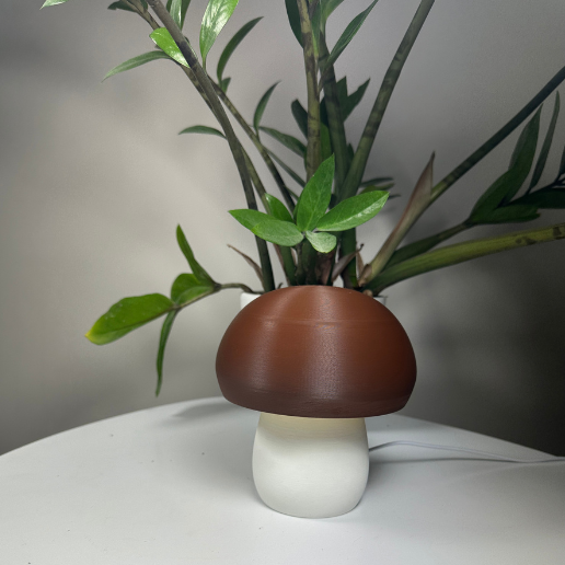 Ночник “Грибочек” – декоративная лампа с теплым светом, 3D-печать - изображение 3