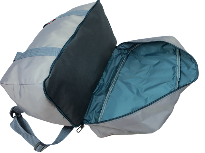 Дорожня сумка з відділом для взуття 40L Wallaby Сіра - зображення 6