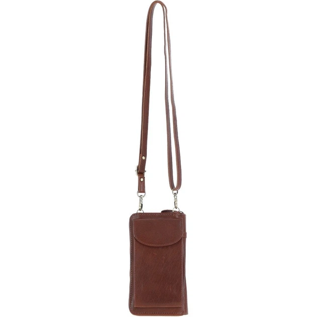 Кожаная сумка для смартфона Ashwood T80 Chestnut (Коричневый) - Фото 1 Кожаная сумка для смартфона Ashwood T80 Chestnut (Коричневый) - изображение 1