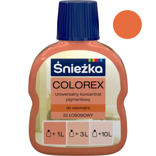 Колер Sniezka "COLOREX" красно-оранжевый 100 мл №22 - Фото 1 Колер Sniezka "COLOREX" красно-оранжевый 100 мл №22 - изображение 1