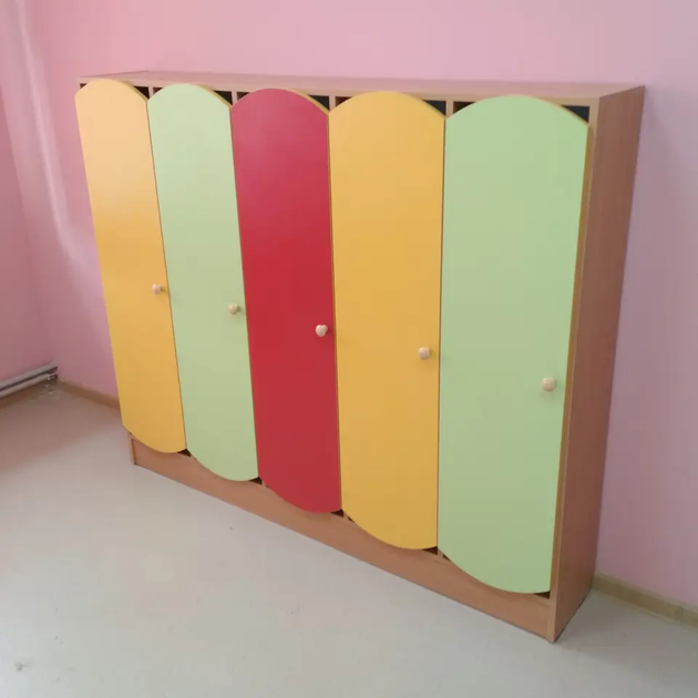 Шкаф для детской одежды Gap 5-секционный 1520 х 300 х 1250 мм (Ш5ХDS49) - Фото 1 Шкаф для детской одежды Gap 5-секционный 1520 х 300 х 1250 мм (Ш5ХDS49) - изображение 1