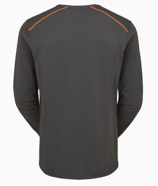 Футболка с длинным рукавом мужская Rab Force LS Tee, Graphene, L (RB QBL-07-GRH-LRG) - изображение 2