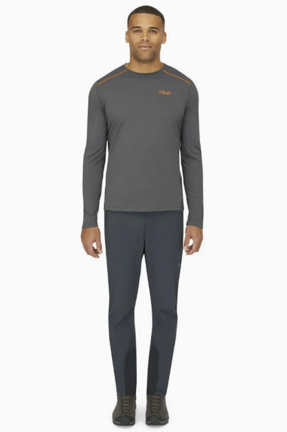 Футболка с длинным рукавом мужская Rab Force LS Tee, Graphene, L (RB QBL-07-GRH-LRG) - изображение 6