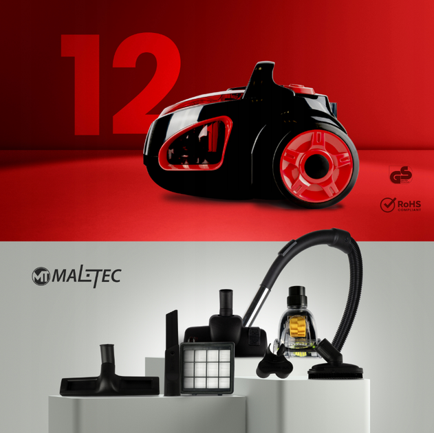 Пылесос безмешковой MalTec TURBO CYCLONE 4200Wt 12in1 - Фото 4 Пылесос безмешковой MalTec TURBO CYCLONE 4200Wt 12in1 - изображение 4