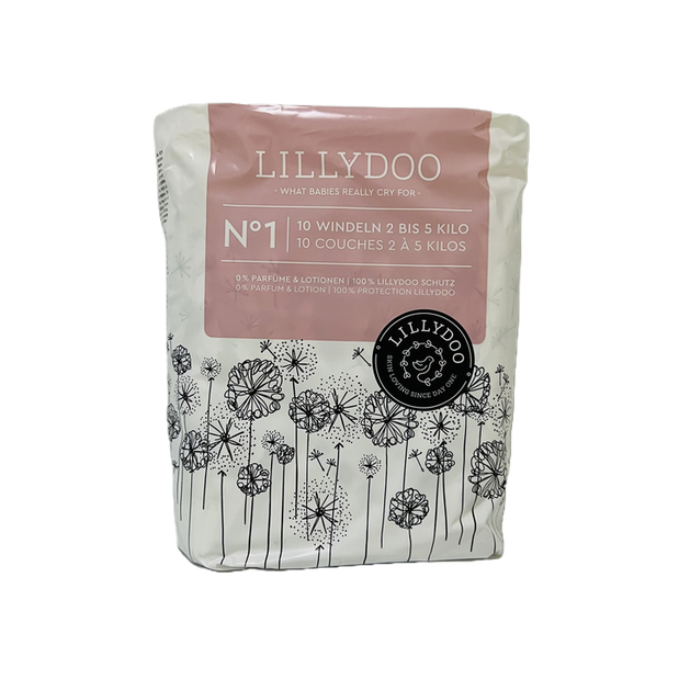 Підгузки дитячі LillyDoo розмір 1 2-5 кг 10 шт (4260678844566) - Фото 1 Підгузки дитячі LillyDoo розмір 1 2-5 кг 10 шт (4260678844566) - зображення 1