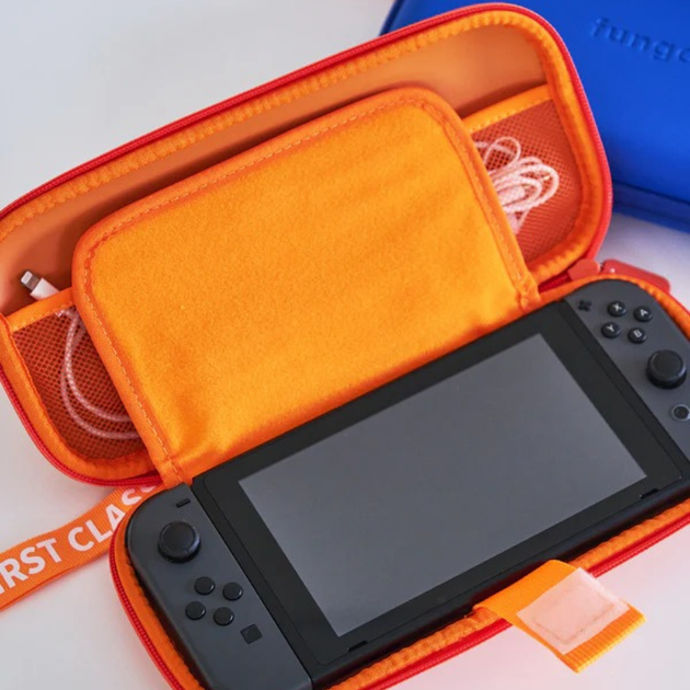 Сумка чохол Nintendo Switch для консолі та аксесуарів Fungoofun на 1 відділення жовтогаряча - Фото 5 Сумка чохол Nintendo Switch для консолі та аксесуарів Fungoofun на 1 відділення жовтогаряча - зображення 5