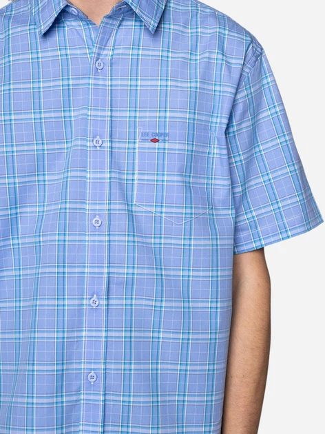 Сорочка бавовняна чоловіча Lee Cooper WILL2-9106 L Блакитна (5904347389833) - зображення 3