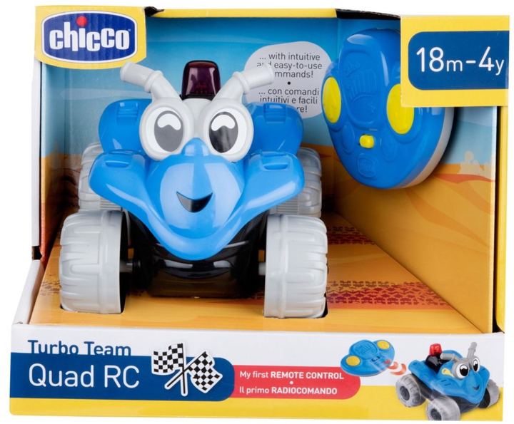 Машинка на радіокеруванні Chicco Turbo Team з пультом QUAD Синя (8058664168095) - зображення 1