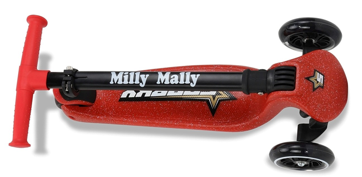 Hulajnoga dziecięca Milly Mally trójkołowa SPARKY czerwona 6252 (5907090700375) - obraz 6