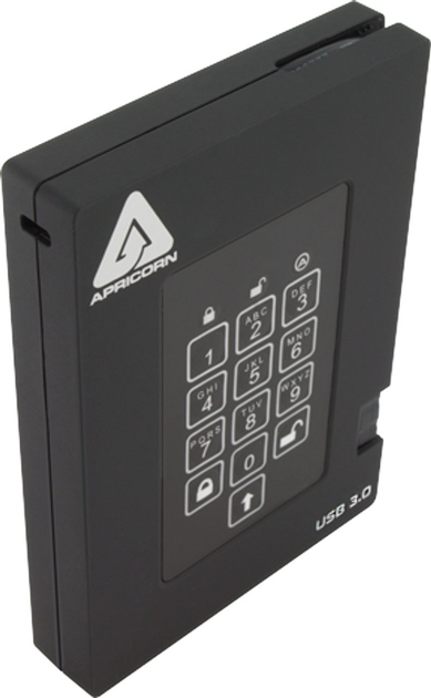 Dysk twardy Apricorn Aegis Fortress 512GB USB 3.2 Black (A25-3PL256-S512F) - obraz 3