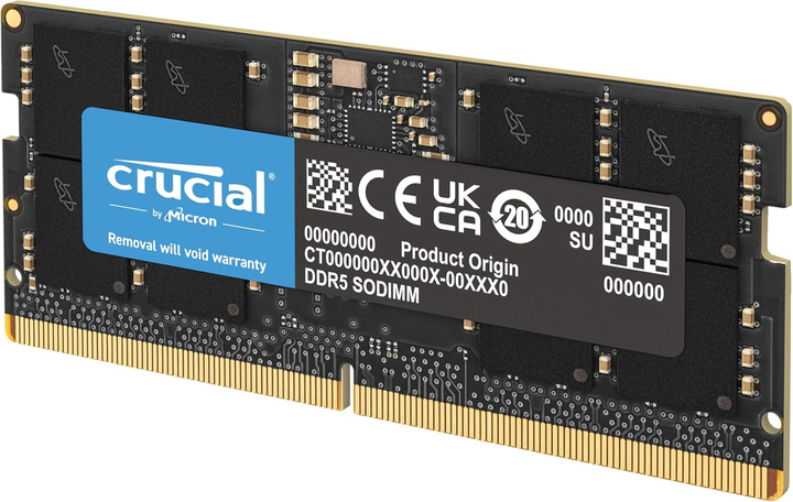 Pamięć RAM Crucial SODIMM DDR5-5600 65536MB PC5-44800S Black (CT64G56C46S5) - obraz 2