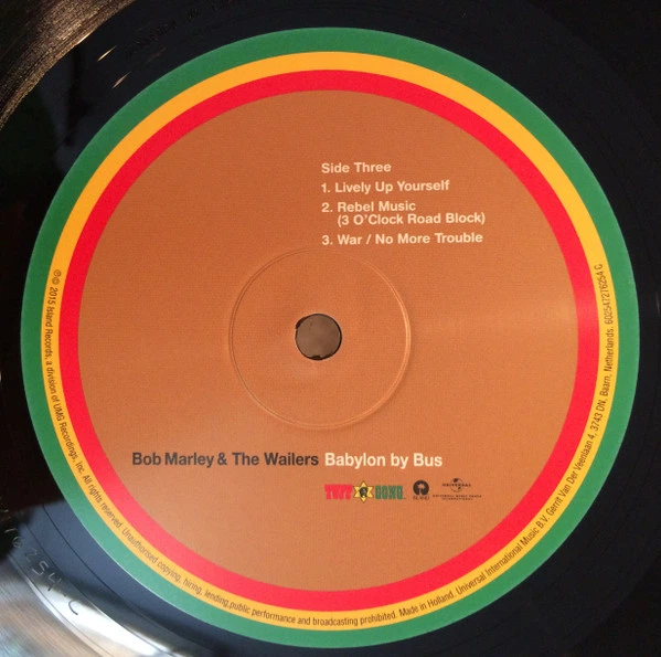 Bob Marley & The Wailers - Babylon By Bus (2 пластинки, 180 грамм, Альбом, Переиздание, Ремастеринг) - изображение 5