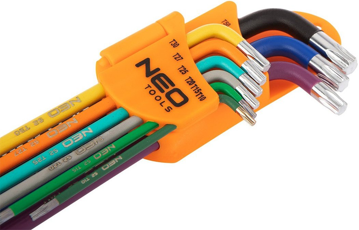 Zestaw kluczy Torx NEO Tools T10 - T50 9 szt 09-518 (5907558420661) - obraz 2