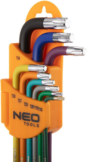 Набір ключів Torx NEO Tools T10 - T50 9 шт 09-518 (5907558420661) - зображення 4