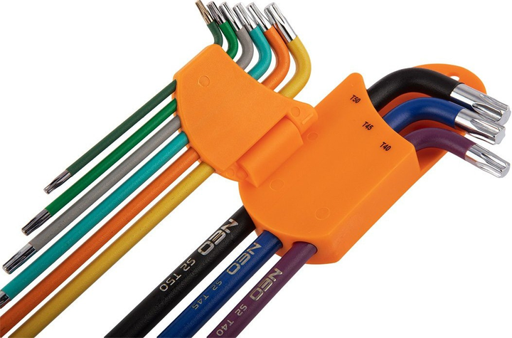 Набір ключів Torx NEO Tools T10 - T50 9 шт 09-518 (5907558420661) - зображення 5