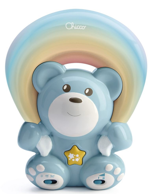 Нічник проектор Chicco First Dreams Веселковий Ведмедик Синій (8058664143313) - зображення 3