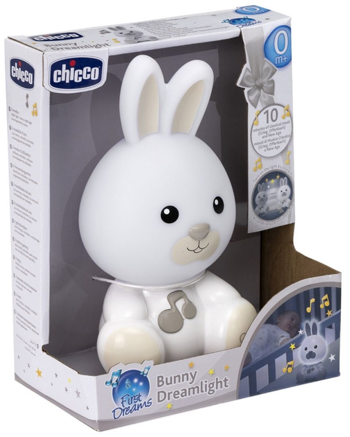Lampka nocna Chicco First Dreams Króliczek Szary (8058664162413) - obraz 2