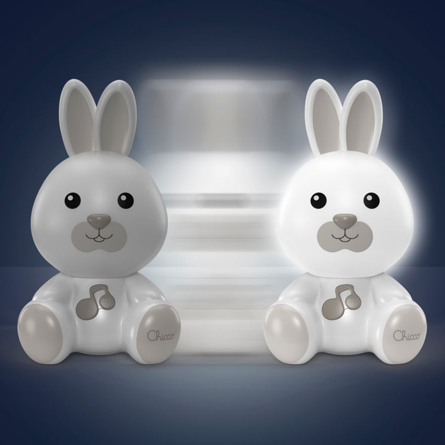 Нічник Chicco First Dreams Кролик Сірий (8058664162413) - зображення 5
