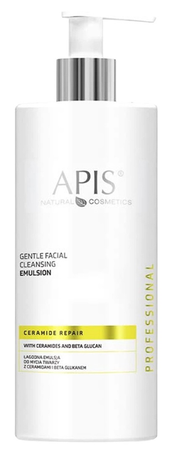 Emulsja do mycia twarzy Apis Ceramide Repair z ceramidami i beta glukanem 500 ml (5901810051976) - obraz 1