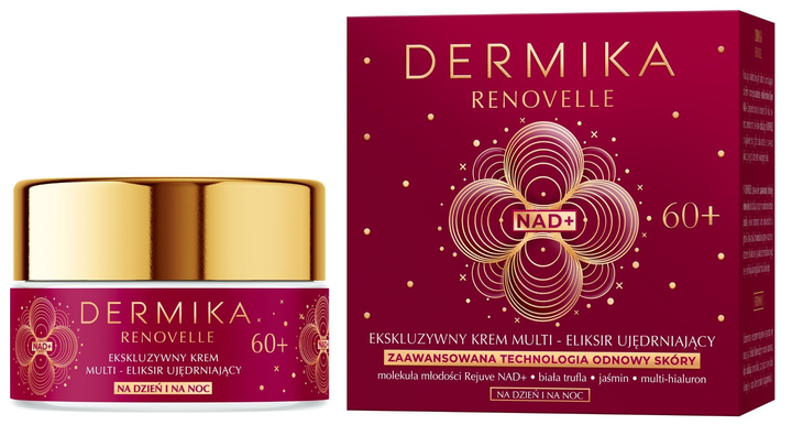 Krem do twarzy Dermika Renovelle Multi Eliksir 60+ ujędrniający 50 ml (5902046771072) - obraz 1