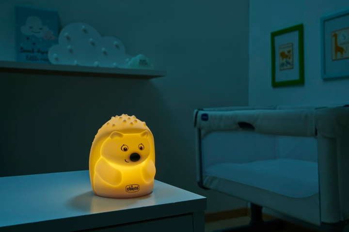 Нічник Chicco Sweet Lights Їжачок Білий (8058664138289) - зображення 9