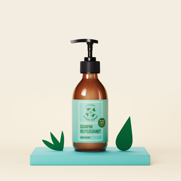 Szampon do włosów Mydlarnia Cztery Szpaki Chrzanowy oczyszczający 300 ml (5903641985253) - obraz 2