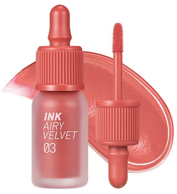 Pomadka w płynie Peripera Ink Airy Velvet matowa 03 Cartoon Coral 4 g (8800255681588) - obraz 2