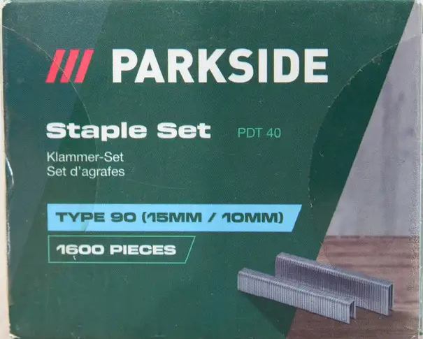Набор скоб для степлера Parkside PDT 40 type 90 15 мм / 10 мм - изображение 2