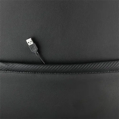 Геймерське крісло Deltaco GAM-080 RGB LED Black (7333048041623) - зображення 4