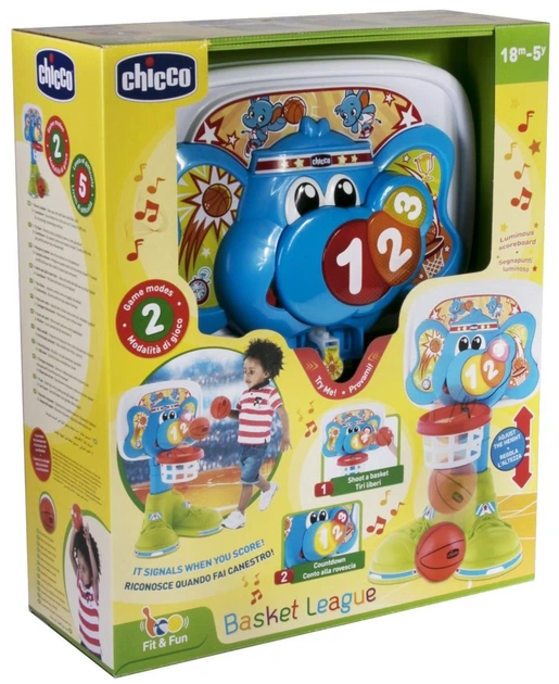 Koszykówka dla dzieci Chicco Fit & Fun z efektami świetlnymi i dźwiękowymi 58 cm (8058664087303) - obraz 2