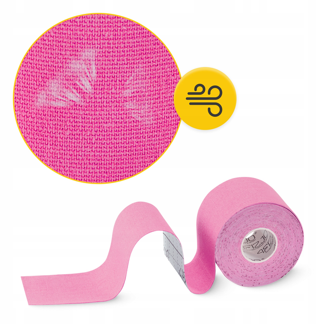 Стрічка кінезіологічна (кінезіо тейп) 4FIZJO 7.5 см x 5 м Pink (P-5907739318893) - зображення 2