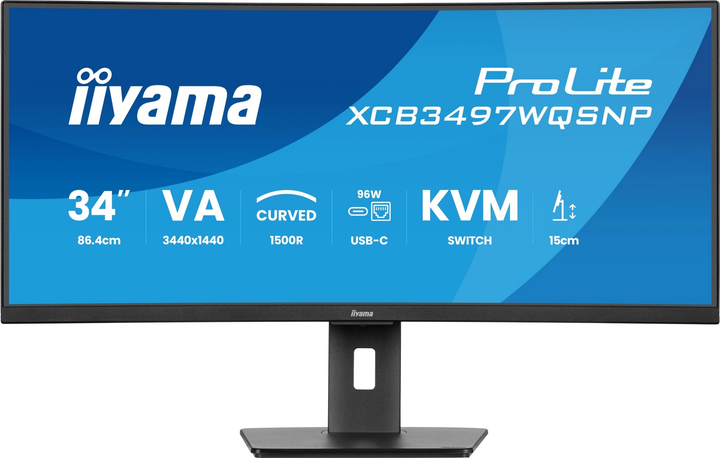 Monitor 34" Iiyama ProLite XCB3497WQSNP-B1 - obraz 1