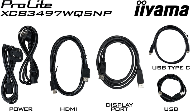 Монітор 34" Iiyama ProLite XCB3497WQSNP-B1 - зображення 14