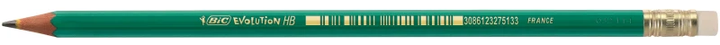 Олівець графітний пластиковий корпус НВ Evolution BIC з гумкою 655 - зображення 2