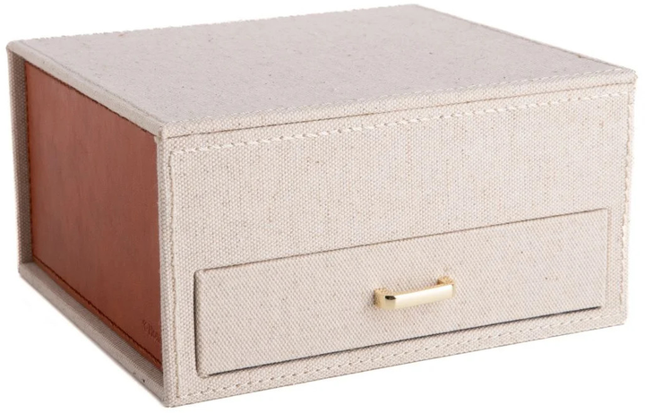 Pudełko Homla Linas kremowo-biała 18x16x9.5 cm (5906496708121) - obraz 1