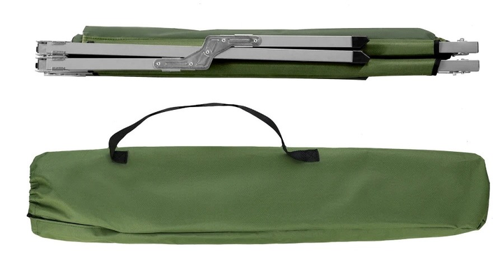 Розкладне ліжко Nils CAMP туристичне 200 × 60 × 44 см зеление NC2756 (5908261680328) - зображення 4