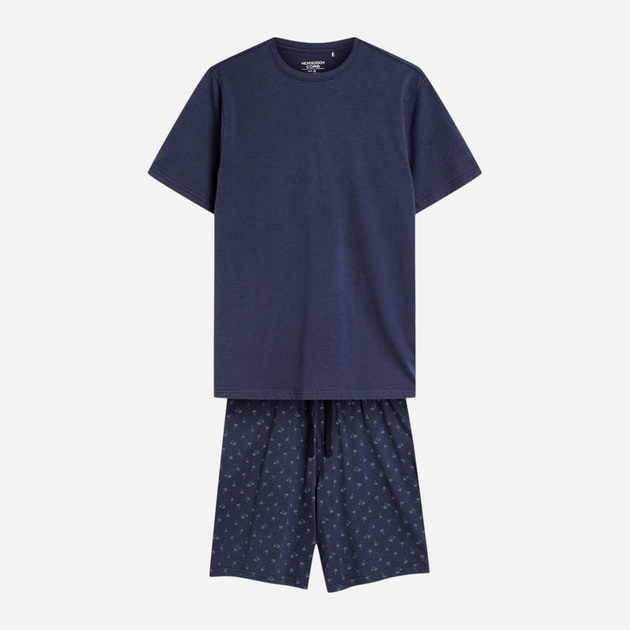 Piżama męska z szortami i krótkim rękawem letnia bawełniana Henderson Shore 42601-95X 2XL Granatowa (5903972510063) - obraz 7