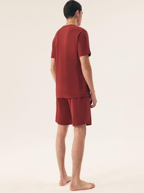 Piżama męska z szortami i krótkim rękawem letnia bawełniana Henderson Daft 42626-33X 2XL Czerwona (5903972398906) - obraz 4