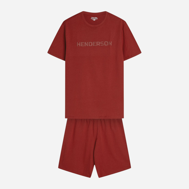 Piżama męska z szortami i krótkim rękawem letnia bawełniana Henderson Daft 42626-33X 2XL Czerwona (5903972398906) - obraz 7