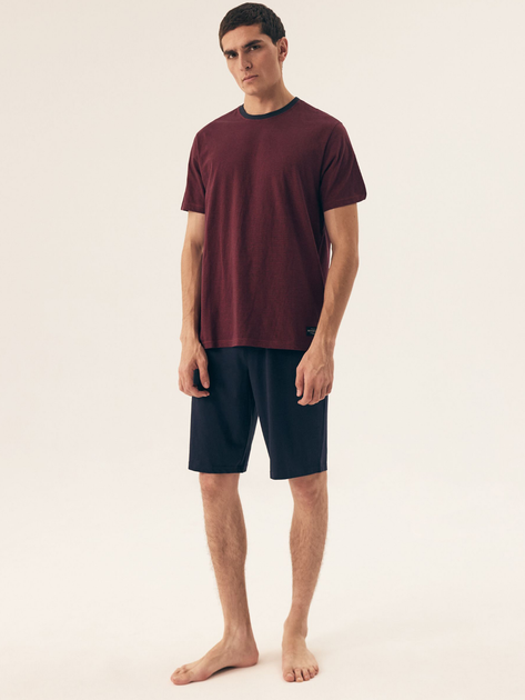Piżama męska z szortami i krótkim rękawem letnia bawełniana Henderson Dive 42633-33X 3XL Czerwona (5903972399095) - obraz 3