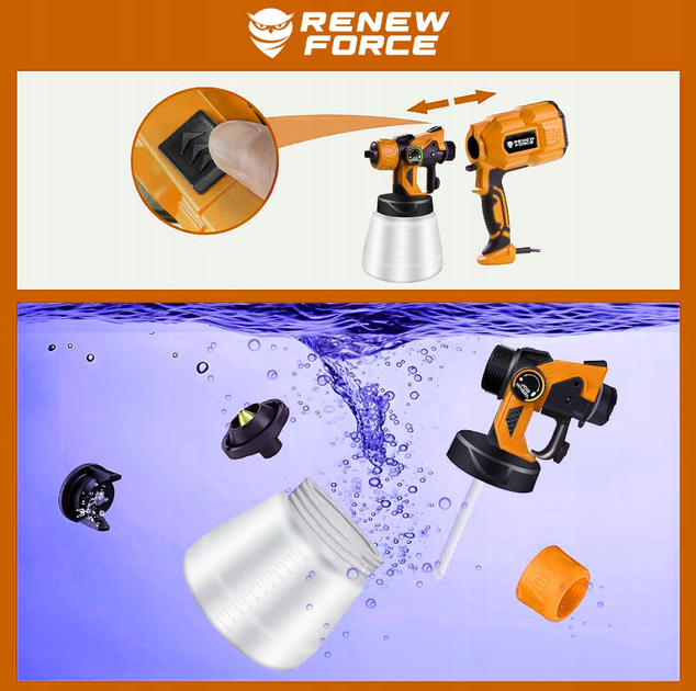 Краскопульт электрический Renew Force 550Вт - изображение 9