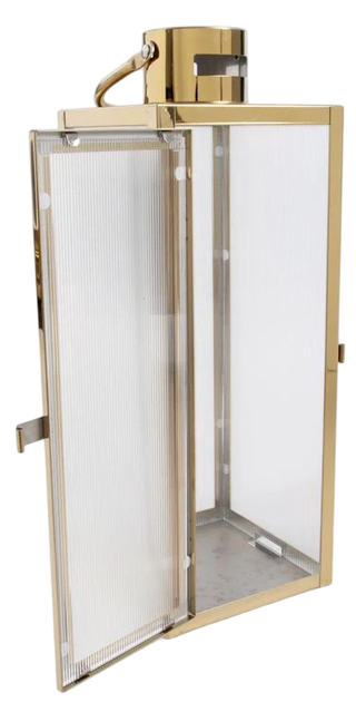 Latarnia Homla Tondo złota 14x14x39 cm (5906496705083) - obraz 2