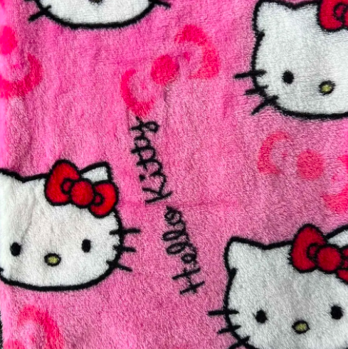 Пижамные плюшевые Штаны Hello Kitty хелоу китти розовые размер M - изображение 6