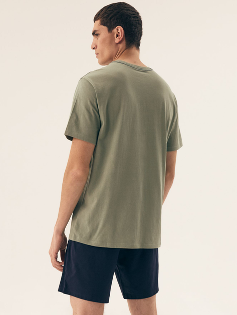 Piżama męska z szortami i krótkim rękawem letnia bawełniana Henderson Sleeper 42614-77X 2XL Zielona (5903972509425) - obraz 2