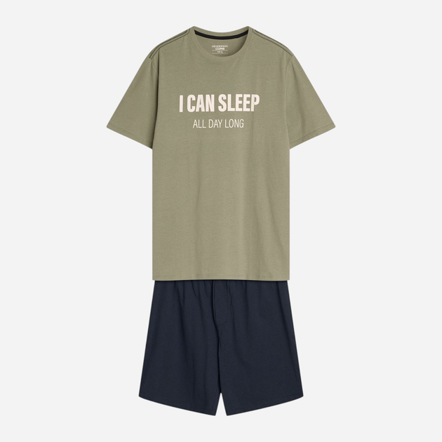 Piżama męska z szortami i krótkim rękawem letnia bawełniana Henderson Sleeper 42614-77X 2XL Zielona (5903972509425) - obraz 7
