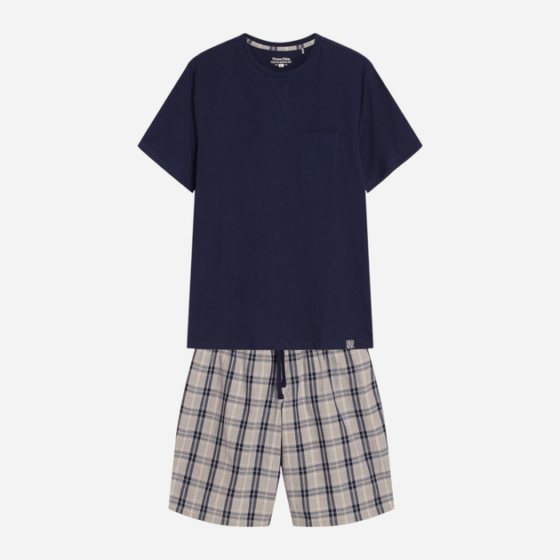 Piżama męska z szortami i krótkim rękawem letnia bawełniana Henderson Dexter 42617-59X XL Granatowa (5903972398685) - obraz 8