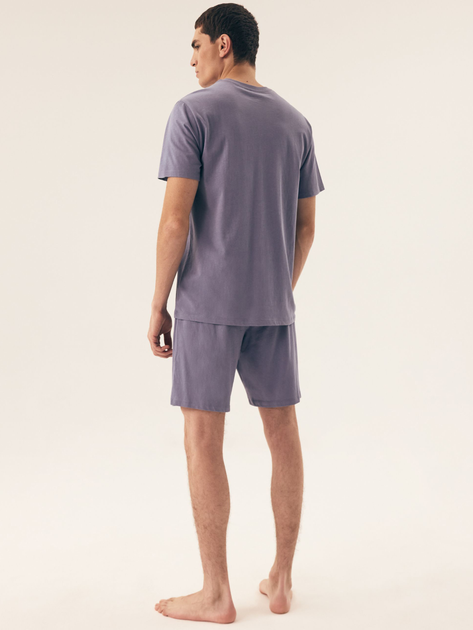 Piżama męska z szortami i krótkim rękawem letnia bawełniana Henderson Daft 42626-95X 3XL Granatowa (5903972398944) - obraz 4